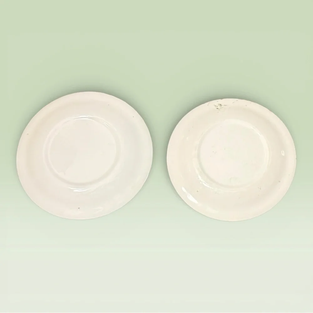 Two Vintage Woodbury 6.25” Plates by Royal China Inc., based in the USA